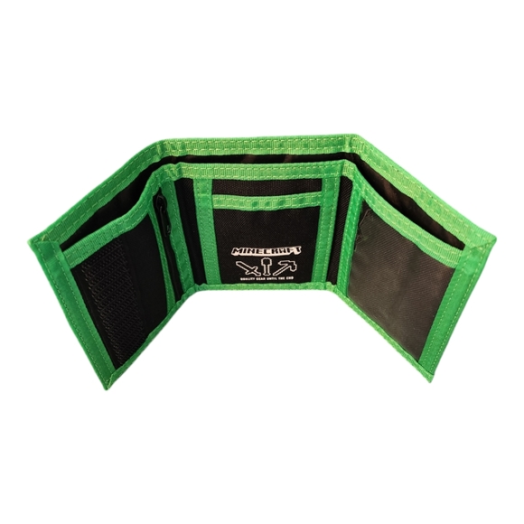 Minecraft Creeper Crowd Trifold Wallet - Picture 4 of 6